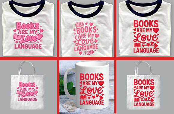 Books ARE MY Love Language SVG T-SHIRT Review