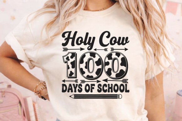 Cow Print Holy 100 Days of School SVG Review