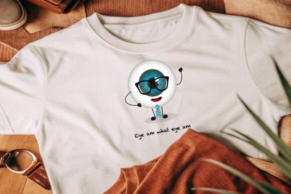 Eye Am What Eye Am Funny PNG Print Ready Review