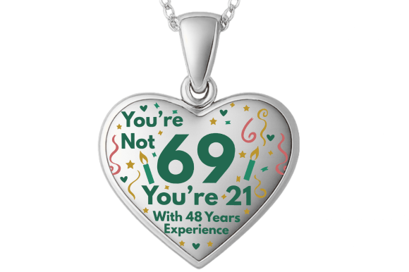 Funny 69th Birthday Heart Card POD JPG Review
