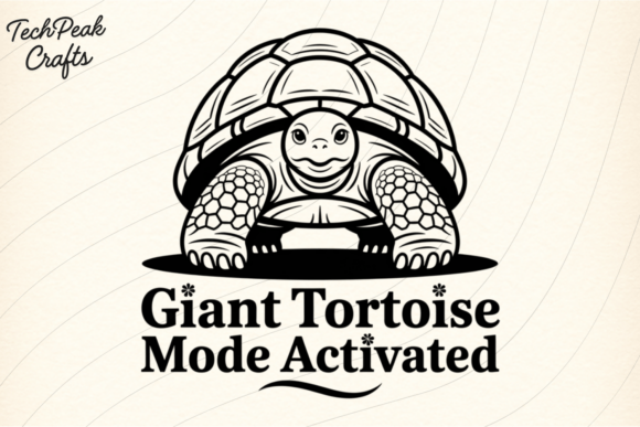 Giant Tortoise Mode Activated PNG SVG Review