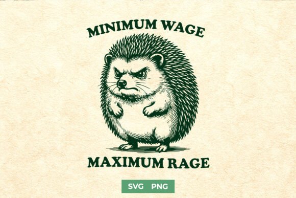 Minimum Wage Maximum Rage Angry SVG PNG Review