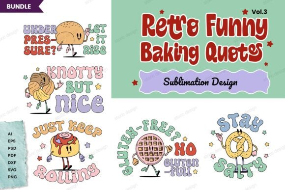 Retro Funny Baking Quotes - BUNDLES Review