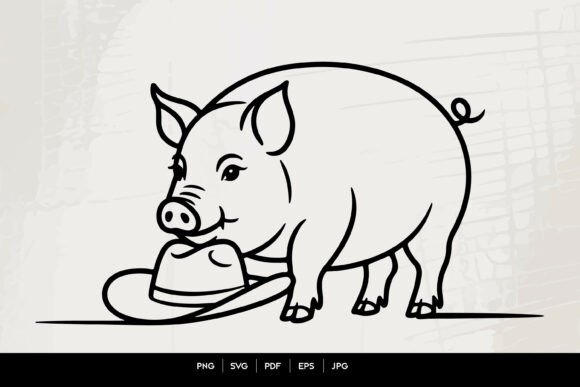 Single Line Pig Wearing a Hat: A Designer Review