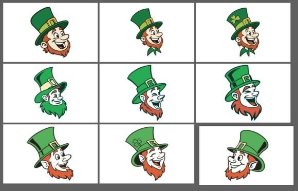 St Patrick’s Day Leprechaun Faces SVG Review